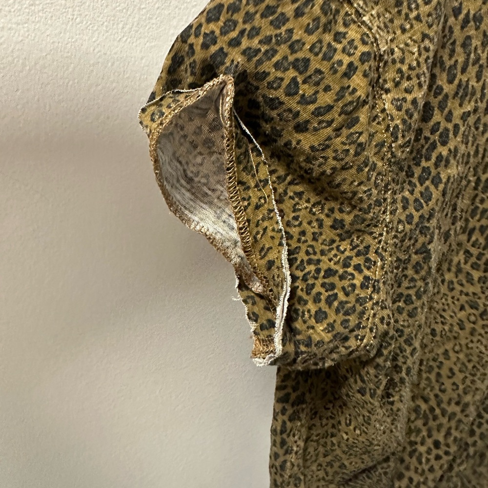 Free People Leopard Print Short Sleeve Tee - Picture 3 of 4